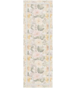 Nourison Home Botanical Washables Cream / Ivory BOT01 2ft. x 6ft. Rect. Rug