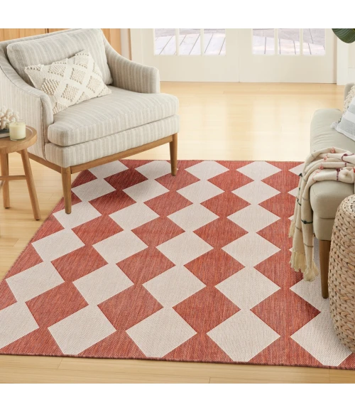 Nourison Positano Terracotta POS04 4 ft. X 6 ft. Rect. Rug