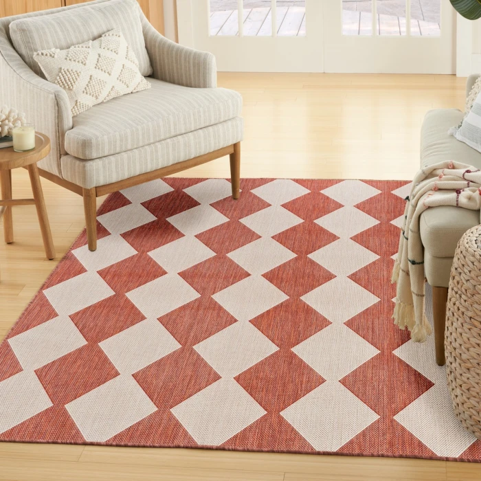 Nourison Positano Terracotta POS04 4 ft. X 6 ft. Rect. Rug