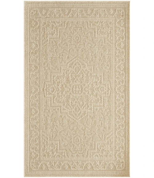 Nourison Tulum Cream TLM05 3 ft. X 5 ft. Rect. Rug