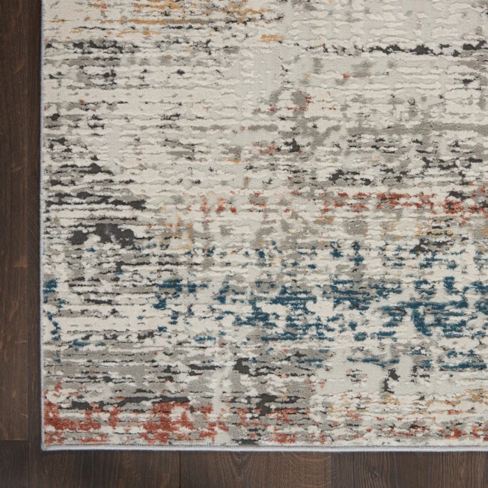 Nourison Rustic Textures Area Rug RUS14-Light Grey Multi