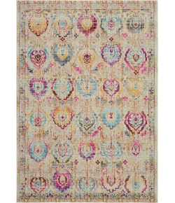 Nourison Vintage Kashan Ivory Multicolor VKA04 5ft.3in. x 7ft.10in. Rect. Rug