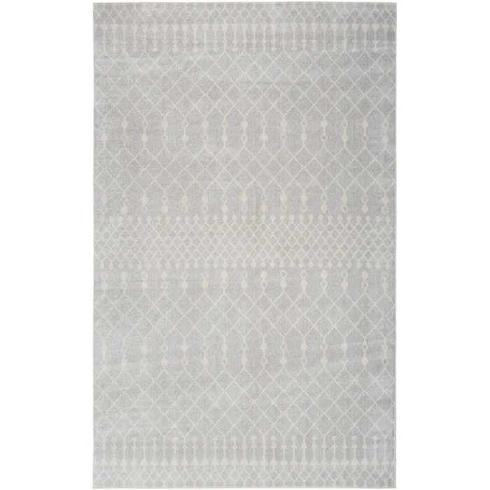 Nourison Astra Machine Washable Grey ASW10 10 ft. X 14 ft. Rectangle Rug