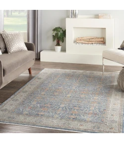 Nourison Home Starry Nights STN08 Light Blue 5 ft. 3 in. X 7 ft. 3 in. Area Rug