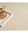 DKNY Pure Grids Ivory Beige PGR01 9 ft. X 12 ft. Rect. Rug