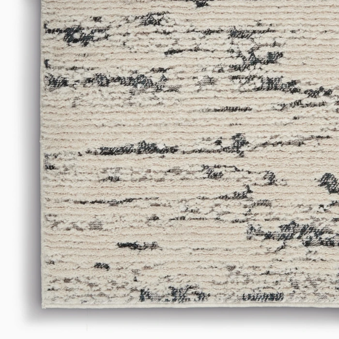 Nourison Zermatt Ivory Blue ZER03 5ft.3in. x 7ft.3in. Rect. Rug