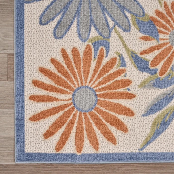 Nourison Aloha Beige Multicolor ALH33 9 ft. X 12 ft. Rect. Rug