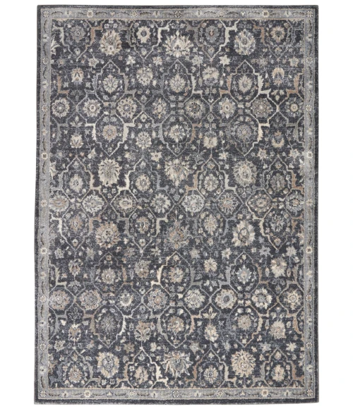kathy ireland Home Moroccan Celebration Area Rug KI385-Navy