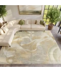 Nourison Brushlight Beige Grey BRL03 9ft. x 12ft. Rect. Rug