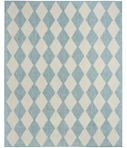 Nourison Home Positano POS04 Aqua 9 ft. X 12 ft. Area Rug