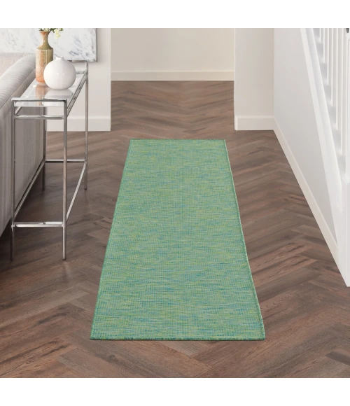 Nourison Positano Blue Green POS01 2 ft. X 6 ft. Rect. Rug