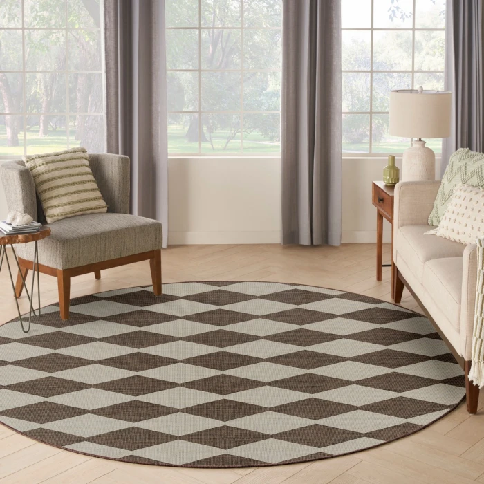 Nourison Positano Natural POS04 8 ft. X Round Rug