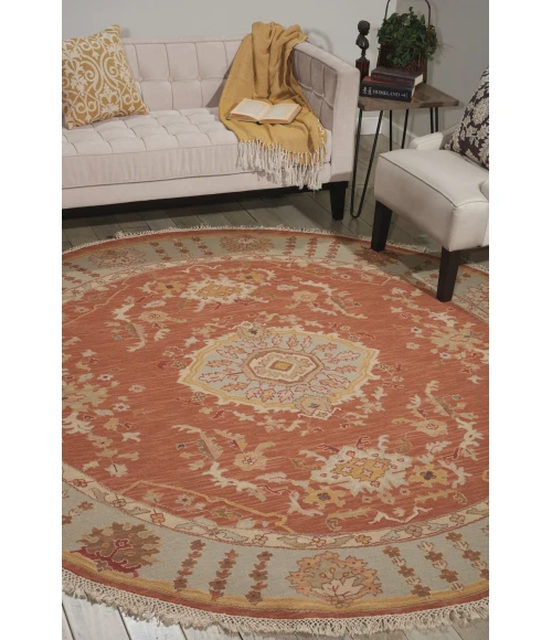Nourison Home Nourmak Red S194 8ft. x Round Round Rug