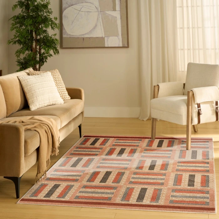 Nourison Nordic Multicolor NRC11 5 ft. X 7 ft. Rect. Rug