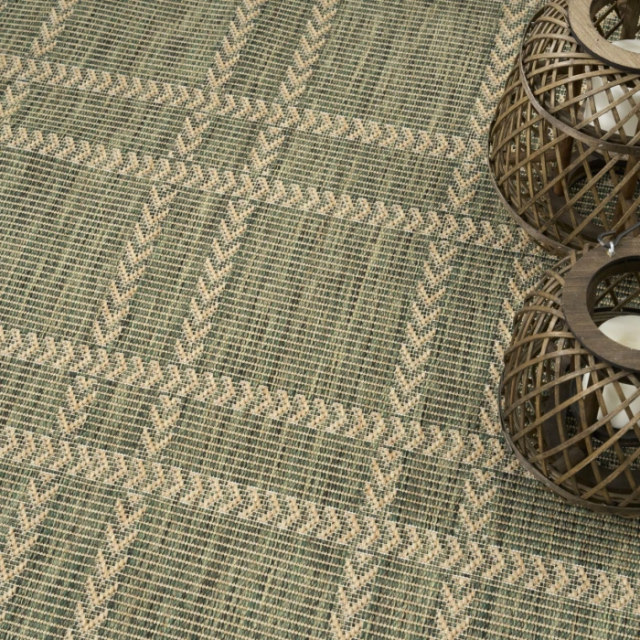 Nourison Home Horizon Indoor/Outdoor Green HOZ04 8ft. x 10ft. Rect. Rug