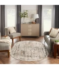 Nourison Quarry Beige Grey QUA01 6 ft. X 9 ft. Oval Rug