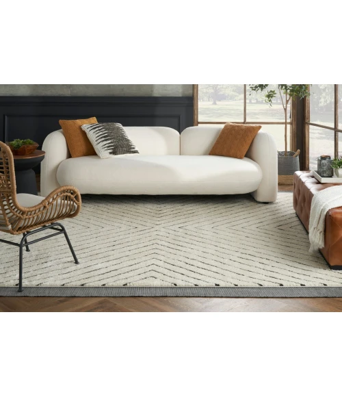 Nourison Modern Comfort Ivory Black MNC01 5 ft. X 7 ft. Rect. Rug