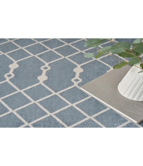 Nourison Astra Machine Washable Blue ASW10 10 ft. X 14 ft. Rectangle Rug