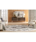 Nourison Elation Ivory Grey ETN09 5 ft. 3 in. Round Rug