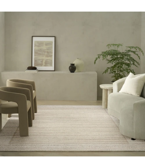 Calvin Klein CK082 Ridge Cream / Ivory RDG01 8ft.6in. x 11ft.6in. Rect. Rug