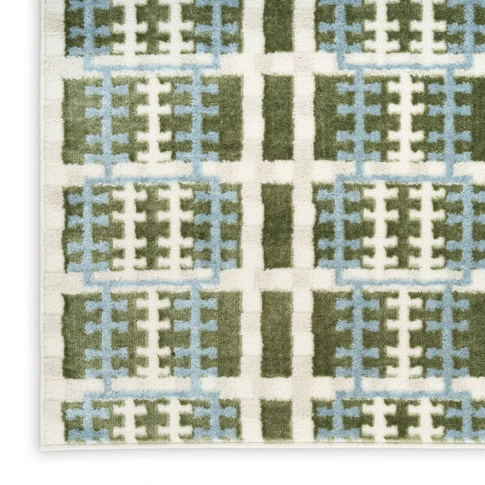 Nourison Nordic Blue Green NRC08 5 ft. X 7 ft. Rect. Rug