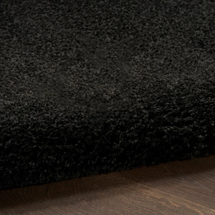 Nourison Pacific Shag Black PCS01 7 ft. 10 in. x 9 ft. 10 in. Rect. Rug
