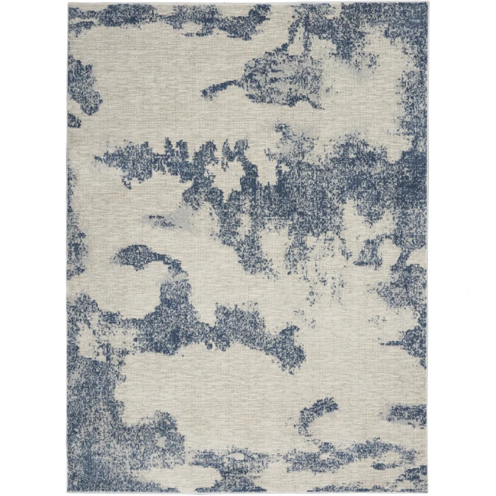 Nourison Home Etchings Navy ETC03 4ft. x 6ft. Rect. Rug