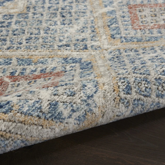 Nourison Quarry Blue Ivory QUA16 3ft. x 5ft. Rect. Rug