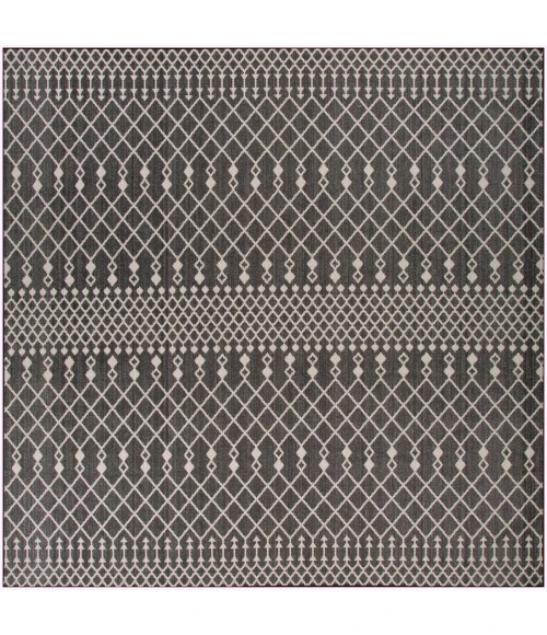 Nourison Positano Black POS02 8ft. Square Rug