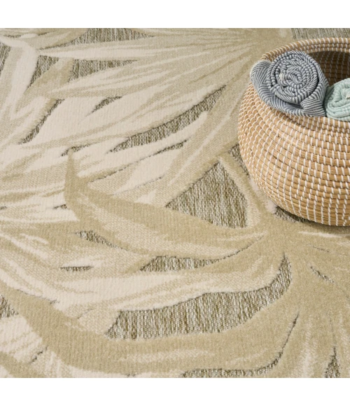 Nourison Aloha Ivory Sage ALH43 3 ft. 6 in. X 5 ft. 6 in. Rect. Rug