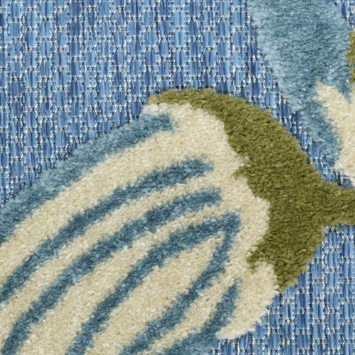 Nourison Aloha Blue Sage ALH33 3 ft. 6 in. X 5 ft. 6 in. Rect. Rug