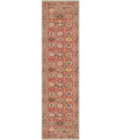Nourison Home Vintage Washables VWS12 Rust Multicolor 2 ft. 2 in. X 8 ft. Area Rug
