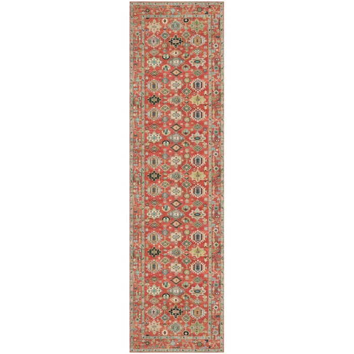 Nourison Vintage Washables Rust Multicolor VWS12 2 ft. 2 in. X 8 ft. Rect. Rug