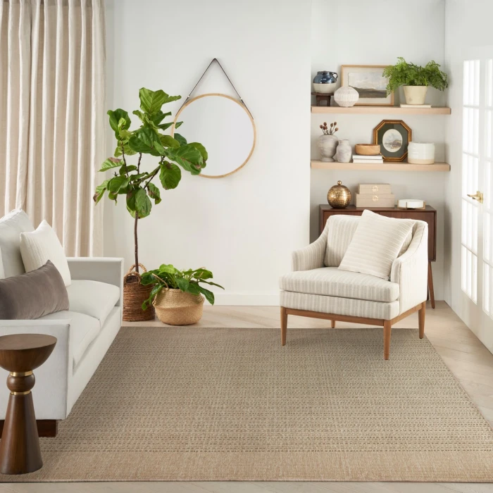 Nourison Tulum Taupe TLM01 10 ft. X 14 ft. Rect. Rug