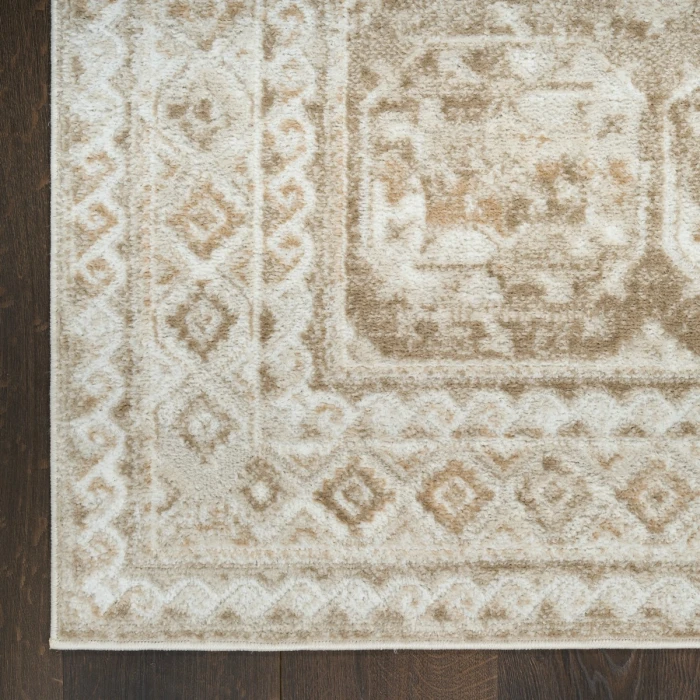 Nourison Dekor Ivory Taupe DEK01 4 ft. X 6 ft. Rect. Rug