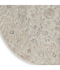 Nourison Oushak Home Light Grey OUS02 4 ft. X Round Rug