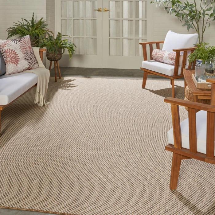 Nourison Courtyard Jute Ivory COU01 9 ft. X 12 ft. Rect. Rug