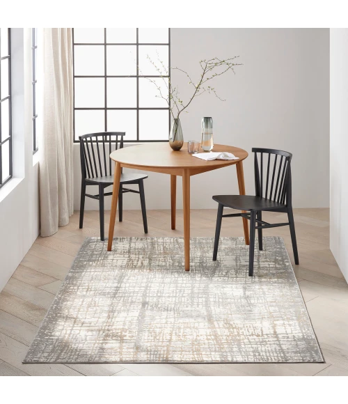 Calvin Klein Rush Area Rug CK950 Ivory/Grey