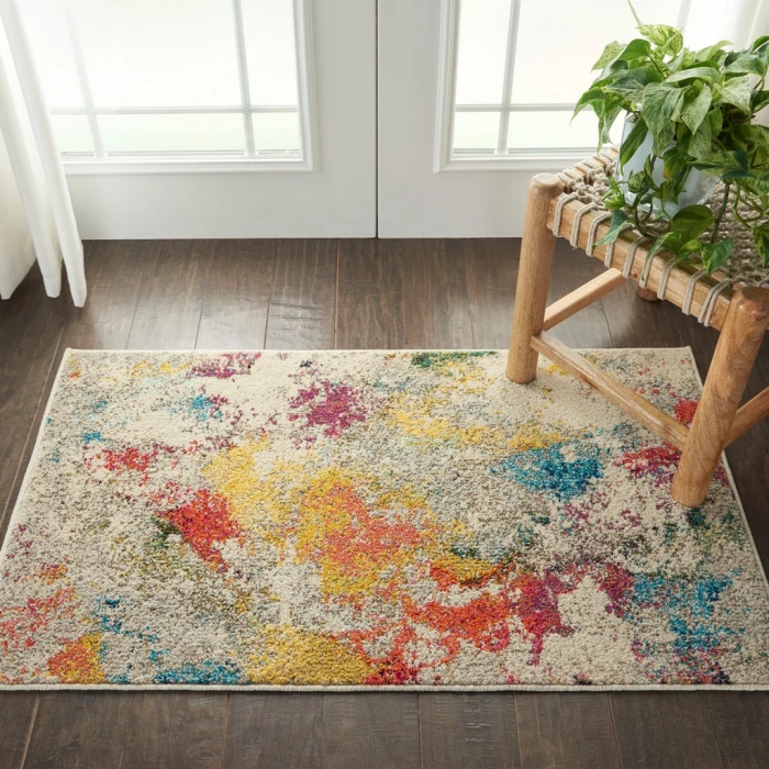 Nourison Celestial Area Rug CES12-Ivory/Multicolor