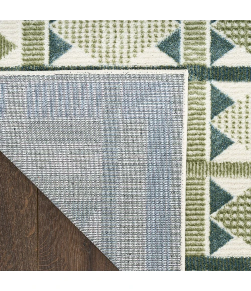 Nourison Nordic Green Blue NRC06 8 ft. X 10 ft. Rect. Rug
