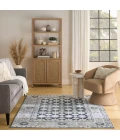 Nourison Dekor Grey Navy DEK02 4 ft. X 6 ft. Rect. Rug
