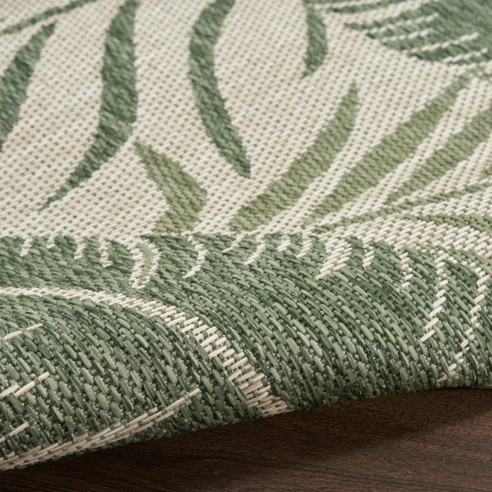Nourison Garden Oasis Ivory Green GOA02 2 ft. X 6 ft. Rect. Rug