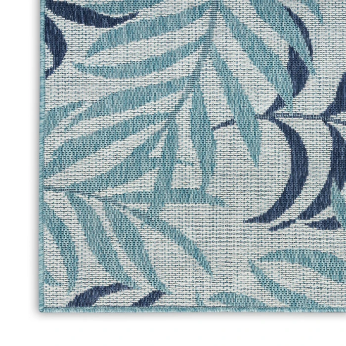 Nourison Garden Oasis Blue GOA01 10 ft. X 14 ft. Rect. Rug