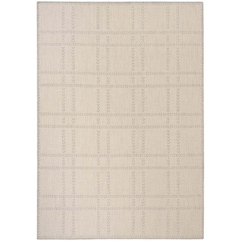 Nourison Horizon Indoor/Outdoor Grey HOZ04 4 ft. x 6 ft. Rect. Rug