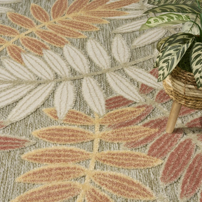 Nourison Aloha Sage Rose ALH18 7 ft. 10 in. X 10 ft. 6 in. Rect. Rug