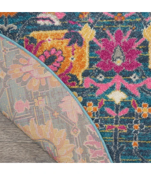 Nourison Passion Round Area Rug PSN01-Denim