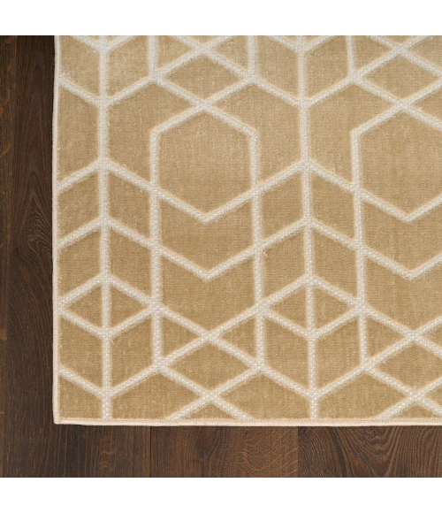Nourison Washable Charm Beige Ivory WCH01 4 ft. X 6 ft. Rect. Rug