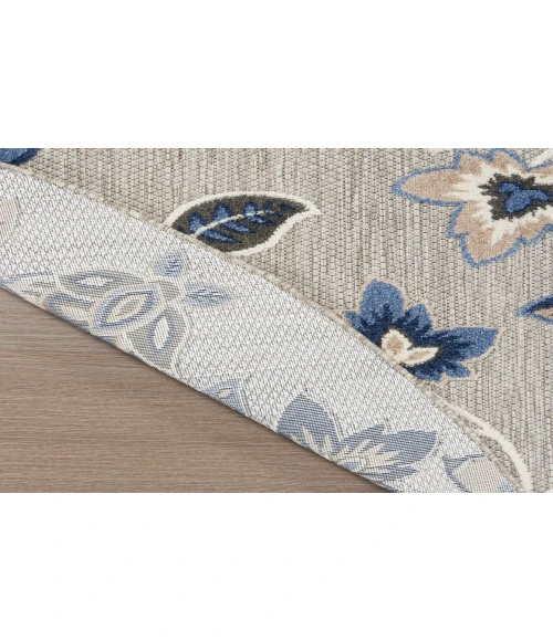 Nourison Aloha Blue Grey ALH31 7’10” Round Rug