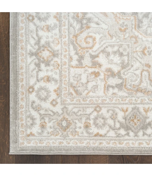 Nourison Dekor Light Grey DEK08 4 ft. X 6 ft. Rect. Rug