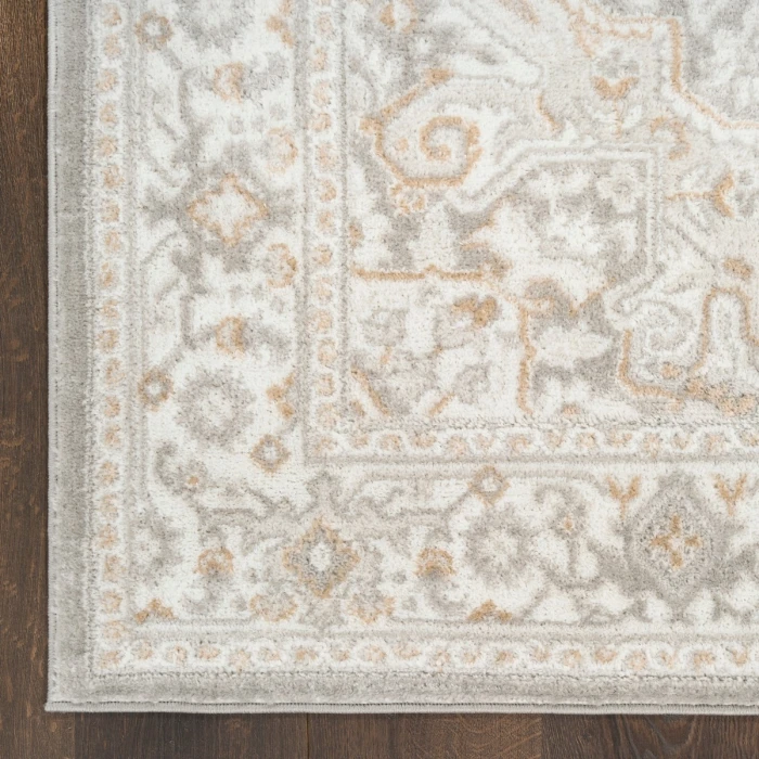 Nourison Dekor Light Grey DEK08 4 ft. X 6 ft. Rect. Rug